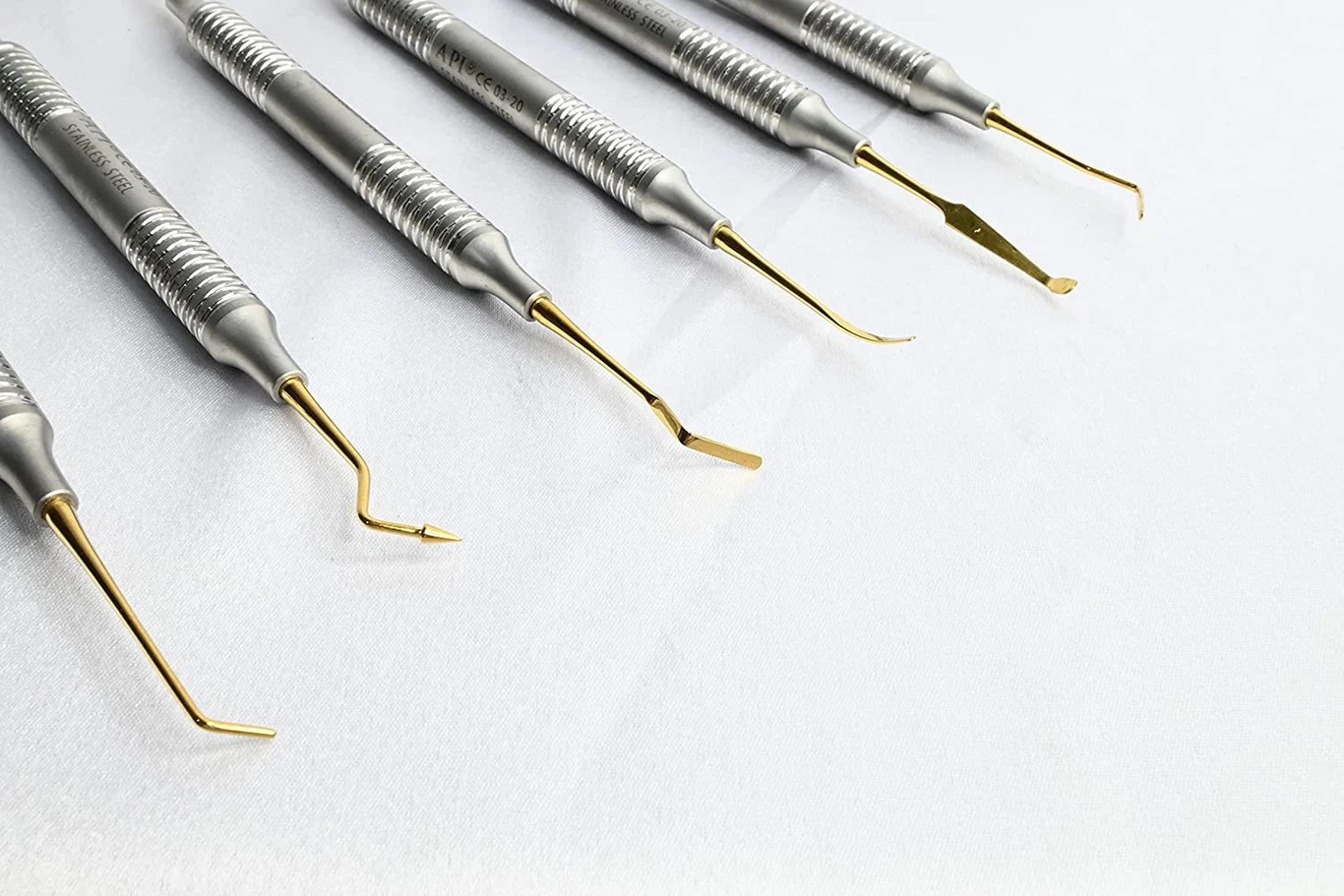 API Composite Instruments Kit with Gold Titanium Coated Working Head, Set of 6 pcs (1 Year Warranty) - Image 2